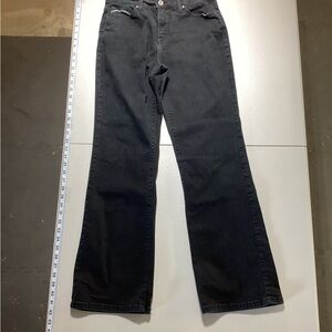 Levi's Black Flared Wide-Leg Jeans